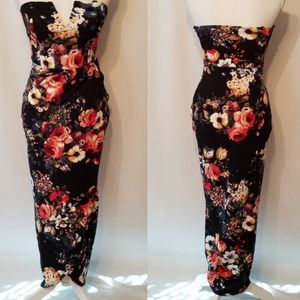 Belle Journee (M) strapless maxi dress